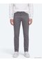 Anthracite Woven Slim Fit Casual Cotton Blended Trousers - 3