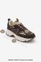 Women's Sneaker High Thick Sole Multi-Piece Lace-Up Sports Shoes Merita Brown Suede - 9