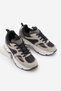 Women's Sneaker High Thick Sole Multi-Piece Lace-Up Sports Shoes Merita Gray Suede