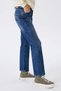 Melinda High Waist Spanish Cut Wide Leg Blue Women's Jean Trousers - 2