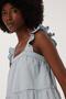 Esta Women's 100% Cotton Jean Dress, Denim