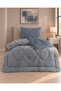 Single-Size Duvet Set, Reversible Plush Welsoft Fleece, Fluffy (Duvet + 1 Pillowcase) - 2