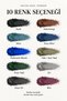 Kohl Powder Powder Eyeliner Kajal Waterproof Long-Lasting Matte Dark Blue - 8