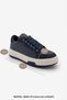 Women's Sneaker Thick Sole Lace-Up Sports Shoes Sifaz Navy Blue - 8