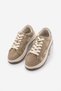 Women's Sneaker Thick Sole Denim Removable Beaded Buckle Sports Shoes Porento Beige Denim