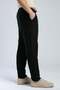 NEW Men's Regular Straight-Fit Pants, Black - 4