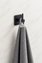 Square Adhesive Set Square Towel Holder Wc Toilet Paper Holder Single Hanger Black - 4