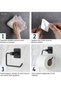 Square Adhesive Long Towel Holder Toilet Papercase Square Series - 9