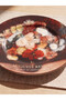From UZG STORE: Chrysanthemum Bouquet Porcelain 2-Piece Dessert Plate Set, 19 cm, for Style-Conscious Individuals - 3