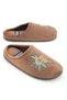 Women's Winter Pu Comfortable Sole Embroidered Design Home Garden Slippers - 2