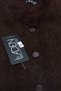 Flexible and Soft-Textured Stretch Fabric Winter Knit Maternity Vest with Buttons and Long Pockets, 82 cm, Hip-Covering, Plus Size, Brown - 3