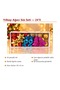 Set of 24 Colorful Sugar Star and Assorted-Shaped Christmas Tree Ornaments, Box 20x8 cm - 4