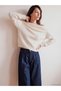 Wide Roba Collar Women's Knitwear Sweater for Style Enthusiasts from Uzg Store