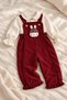Baby Girl Set - Salopet Set - Rabbit Detailed Ruffle Salopet 2-Piece Set Seasonal 6 9 12 18 24 Months - 7