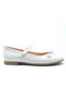 İremsu Pisi Moustache Velcro Girls' Ballerina Shoes WHITE - 2