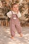 Baby Girl Set - Salopet Set - Rabbit Detailed Ruffle Salopet 2-Piece Set Seasonal 6 9 12 18 24 Months