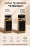 Set of 3 Glass Salt and Pepper Shakers with Wooden Stand |   120 ml |   Black Cover and Black Label - 3