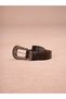 100% Genuine Leather Belt with Silver Buckle