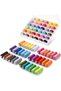 72pcs Sewing Thread Kit, 36 Colors, 400 Yards per Spool Polyester Thread, Prewound Bobbins, Sewing M