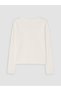 Özmarka New Season Ecru U-Neck Polka Dot Women's Pajama Set - 8