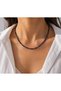 Lapis Lazuli Gold Hematite Minimal Necklace - 2