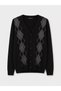Peak New Season Black V-Neck Men’s Knit Cardigan - 5