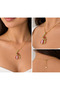 316L Steel Non-Tarnish Zircon Stone Mother Daughter Necklace - 2