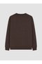 Özmarka New Season Brown Leopard Embroidered Women's Sweatshirt - 4