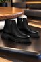 Robust Genuine Leather Thick Sole Double Zipper Chelsea Boots