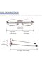 3 Pack Folding Reading Glasses with Keychain Compact Bag Men Women Blue Light Blocking Spring Hinge - 4