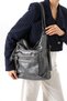 Gray Soft Leather Stylish and Convenient Multi-Compartment Large Size Backpack, Shoulder Bag and Crossbody Bag Three-In-One Women's Bag - 2