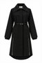 Silvery Belted Black Suit 1700