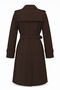 Double-Breasted Brown Trench Coat with Buckle Belt 14140 - 5