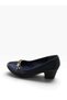 Women's Stoned Buckle Thick Heeled Evening Dress Shoes