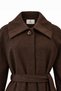 Garni Detailed Belted Brown Dress 0411 - 3