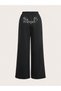 Women's Crystal Stone Printed Spanish Flare Baggy Wide Leg Y2K Sweatpants