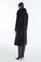 Black Coat with Fur Collar and Pocket Details 13929 - 5