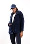 Navy Blue Hooded Fleece Jacket 23240 - 3
