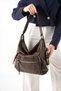 Brown Soft Leather Stylish and Practical Large Multi-Compartment 3-in-1 Women's Backpack, Shoulder Bag, and Crossbody Bag - 2