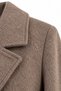 Double-Breasted Collar Pocket Detailed Cashmere Coat Mocha Coat 13300 - 5
