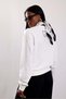 Ecru Crew Neck Lettered Sweatshirt 955 - 5