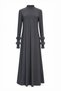 High-Neck Anthracite Dress 0541 - 2