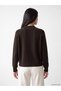 Ozmarka New Season Brown Stand Collar Women's Knitwear Cardigan - 4