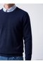Ozmarka New Season Indigo Shirt Collar Men's Knitwear Sweater - 3