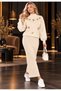 New Season Women's Crop Flower Embroidered Blouse with Straps, Terry Fabric Dress, Knitwear - 4