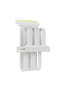 400mm PCIe 5.0 x16 GPU Riser Cable, 90 Degree Right Angle, White