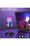 ميكروفون مكثف، ميكروفون USB للألعاب على الكمبيوتر، مع إضاءة RGB، وزر كتم الصوت، وتقليل الضوضاء، وتحكم في مستوى الصوت - مثالي - 3