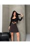 Women's Belted High A-Line Mini Skirt with Pocket Detail - 3