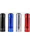4-Piece LED Metalic Finish Flashlight - Multicolor