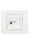 Ovivo Grano CAT6 simple data socket, white - 2